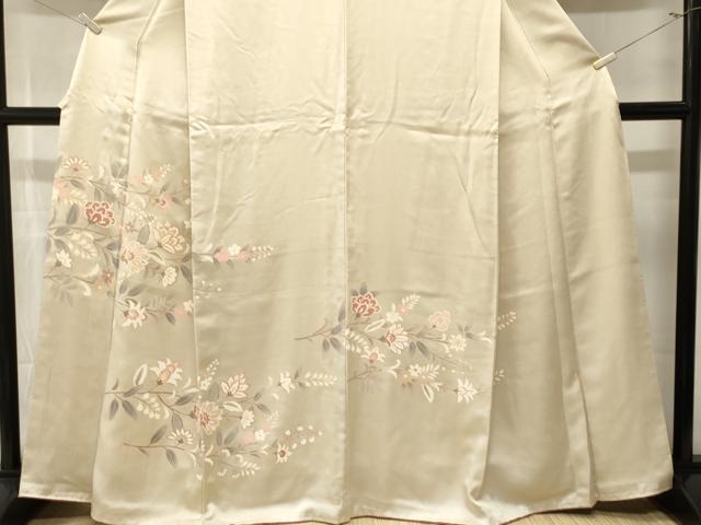 平和屋着物■訪問着 更紗枝花文 正絹 逸品 CABM1676ev
