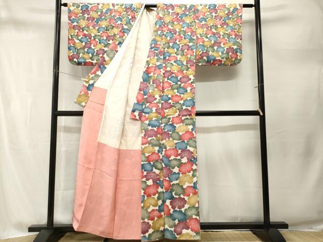 平和屋着物■色留訪問着 舞花文 正絹 逸品 CABM1723ev