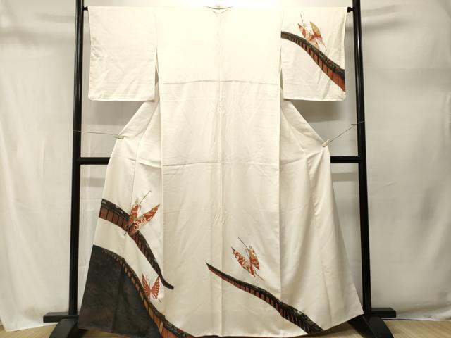 平和屋着物■訪問着 舞蝶乱菊花文 金彩 正絹 逸品 CABM1724ev