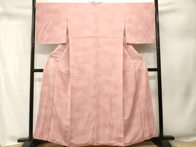 平和屋着物■上質な小紋 霞文 暈し染め 鬼しぼ縮緬 正絹 逸品 CABM1735ev