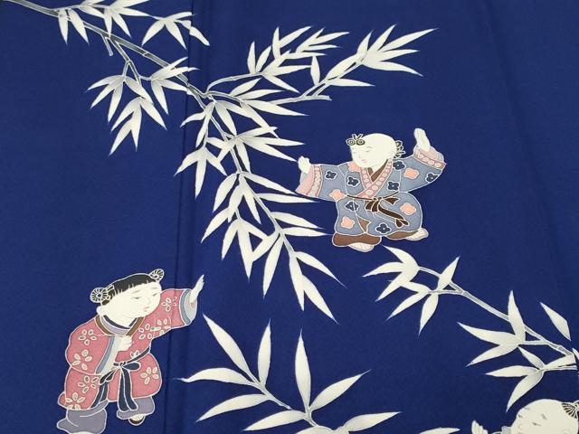 平和屋着物■訪問着 笹竹文 唐子 正絹 逸品 CABM1751ev