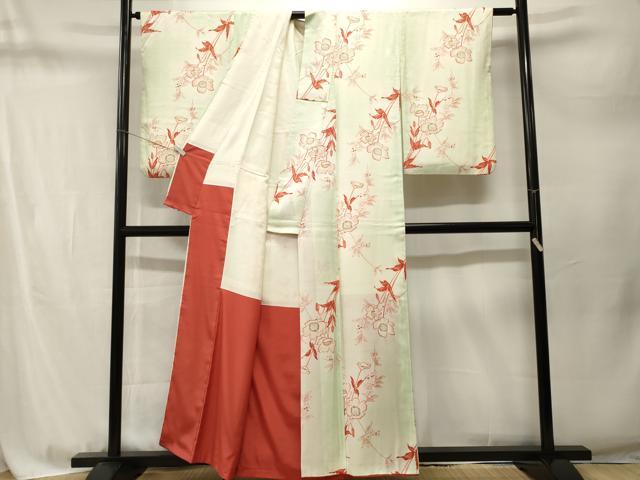 平和屋着物■訪問着 枝花文 暈し染め 正絹 逸品 CABM1755ev