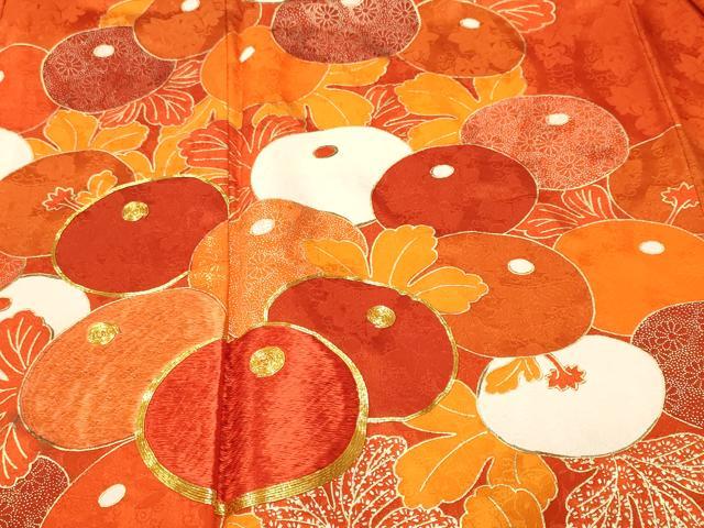 平和屋着物■豪華振袖 駒刺繍 万寿菊 金彩 正絹 逸品 CABM1759ev