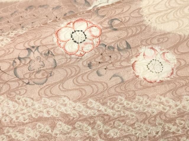 平和屋着物■訪問着 刺繍 絞り 辻が花 正絹 逸品 CABM1771ev