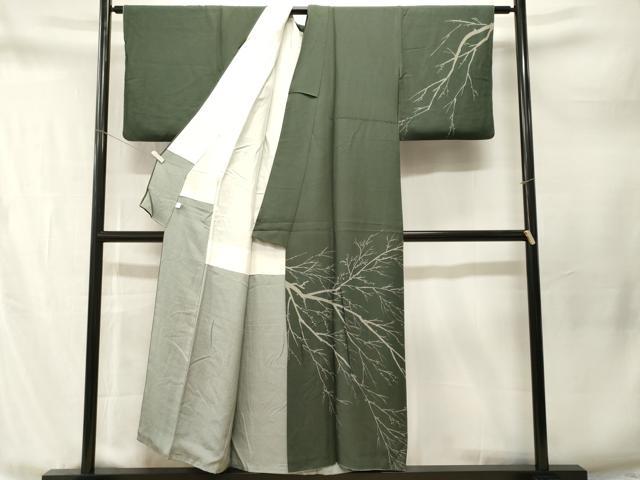 平和屋着物■訪問着 木の実枝葉文 金彩 まるやま扱い 正絹 逸品 CABM1775ev
