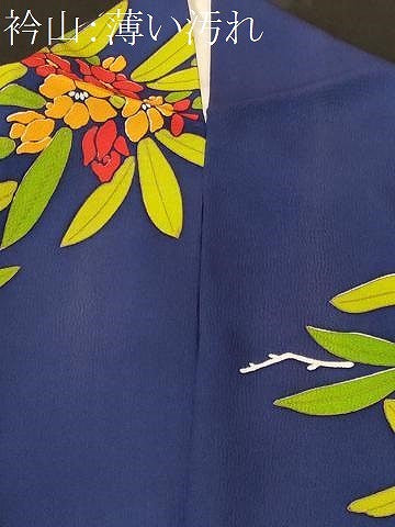 平和屋着物■上質な小紋 枝花文 金彩 正絹 逸品 CABM1776ev