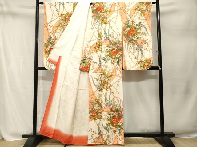 平和屋着物■豪華振袖 乱菊 藤花房 草花文 正絹 逸品 CABM1792ev