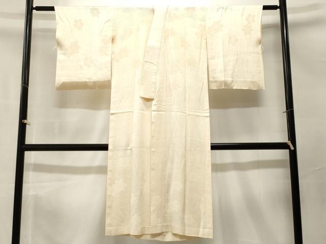 平和屋着物■長襦袢 夢想 流水舞花地紋 白色 正絹 逸品 CABM1793ev