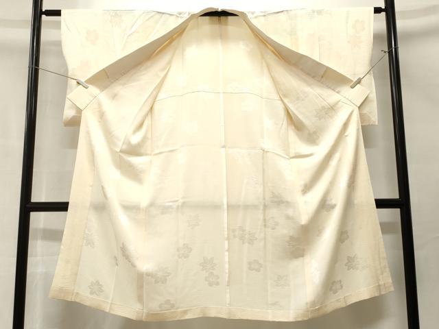 平和屋着物■長襦袢 夢想 流水舞花地紋 白色 正絹 逸品 CABM1793ev