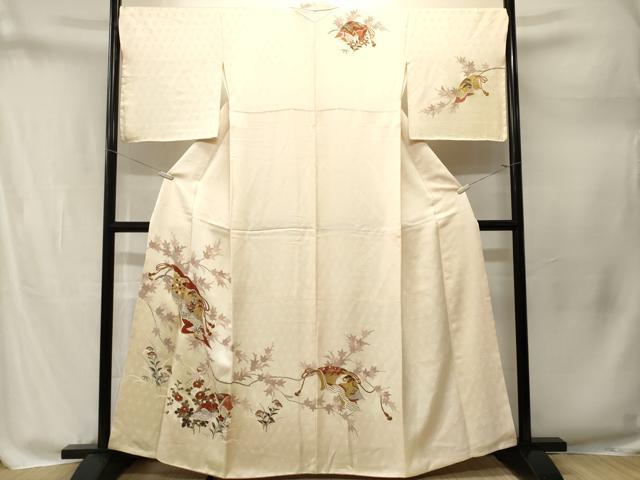 平和屋着物■訪問着 誰が袖 枝花文 暈し染め 金彩 鈴乃屋扱い 正絹 逸品 CABM1798ev