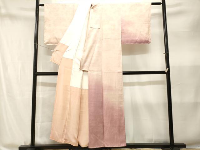 平和屋着物■訪問着 霞松葉地紋 暈し染め 正絹 逸品 CABM1837ev