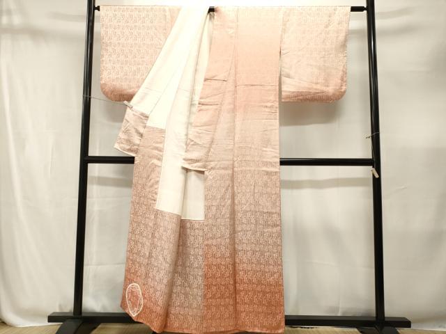 平和屋着物■訪問着 霞立波唐草文 暈し染め 正絹 逸品 CABM1862ev
