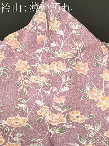 平和屋着物■小紋 枝花文 洗える着物 CABM1897ev