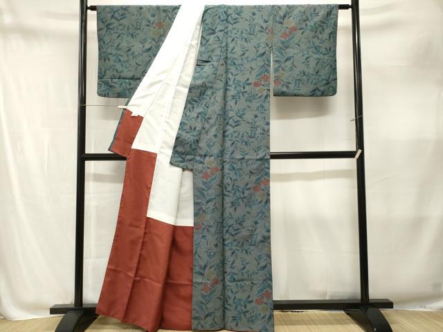 平和屋着物■小紋 枝花文 暈し染め 洗える着物 CABM1900ev