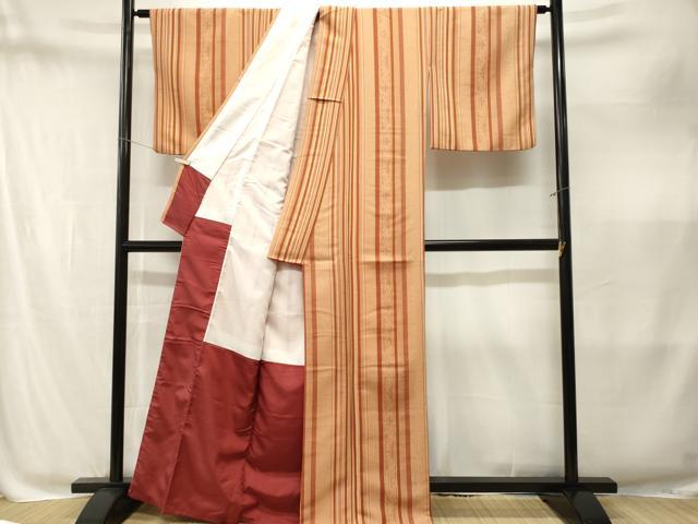 平和屋着物■小紋 間道 洗える着物 CABM1906ev