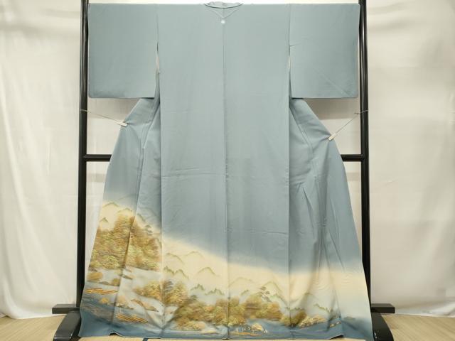 平和屋着物■豪華色留袖 御所解文 暈し染め 金彩 ロング丈 正絹 逸品 CABM1928ev