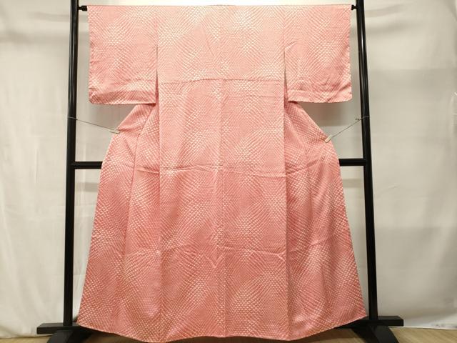平和屋着物■上質な小紋 菱花文 正絹 逸品 CABM1966ev