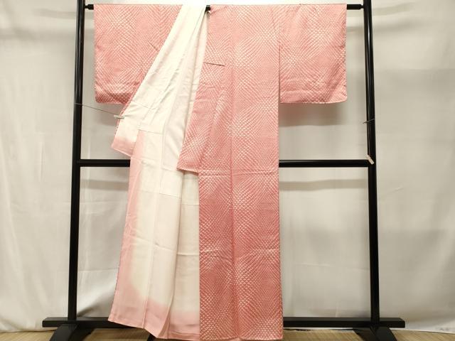 平和屋着物■上質な小紋 菱花文 正絹 逸品 CABM1966ev