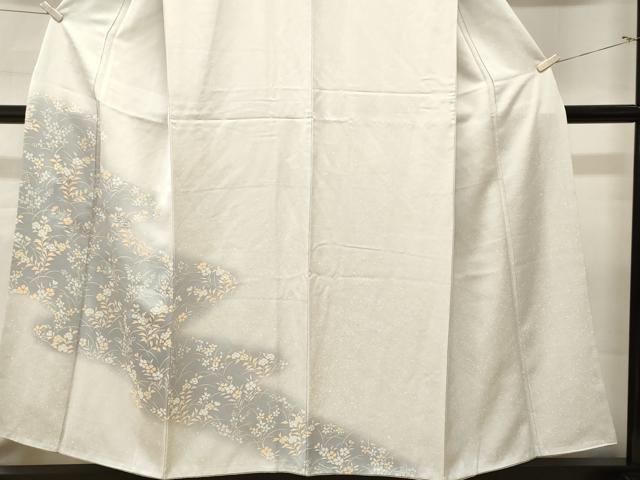 平和屋着物■訪問着 刺繍 道長草花文 暈し染め 正絹 逸品 CABM1967ev