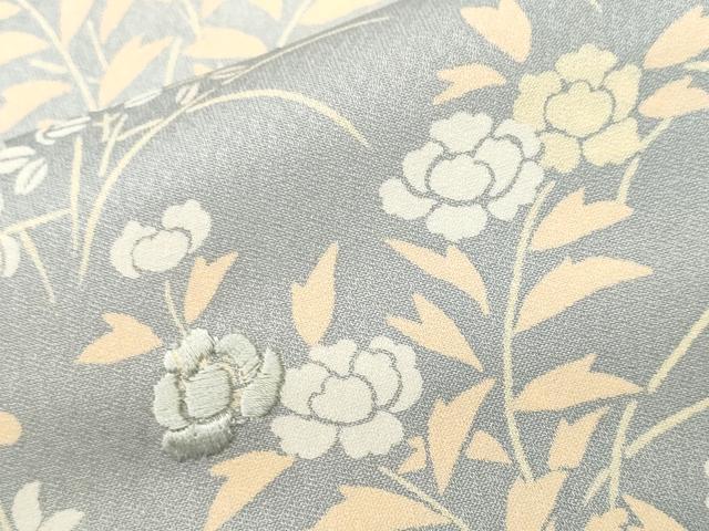 平和屋着物■訪問着 刺繍 道長草花文 暈し染め 正絹 逸品 CABM1967ev