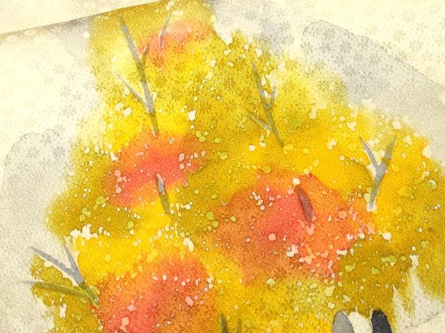 平和屋着物■訪問着 樹林文 暈し染め 正絹 逸品 CABM1988ev