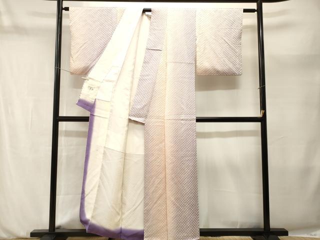 平和屋着物■上質な小紋 総絞り 霞文 暈し染め 正絹 逸品 CABM1991ev