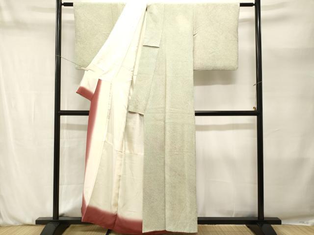 平和屋着物■大変加工の良い総絞り小紋 正絹 逸品 CABM1992ev