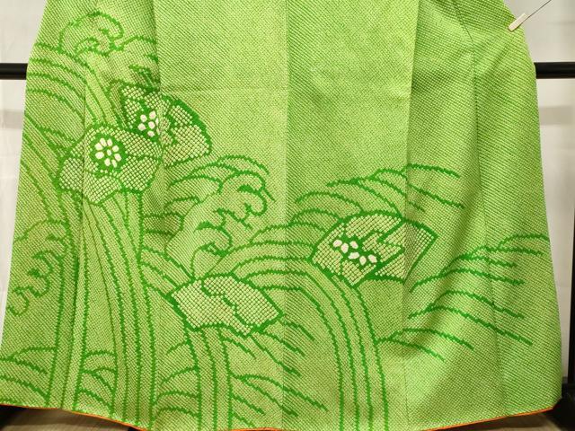 平和屋着物■訪問着 総刺繍 立波地紙花文 正絹 逸品 CABM1998ev
