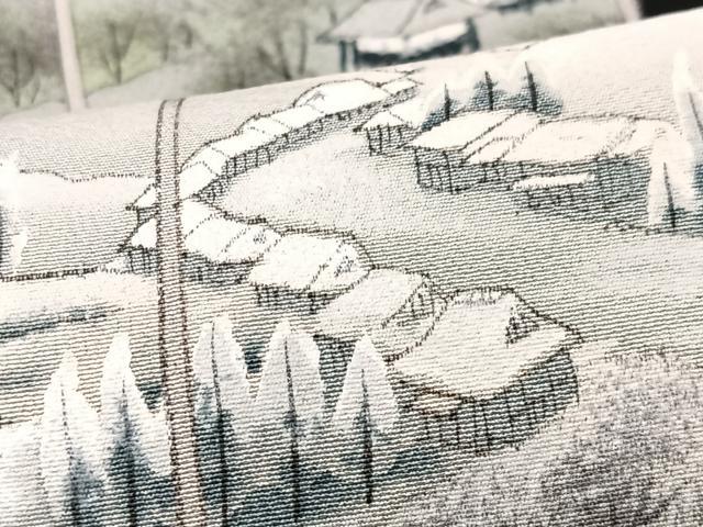 平和屋着物■豪華黒留袖 作家物 手描き 近江八景 正絹 逸品 CABM2006xe