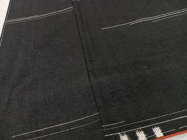 平和屋着物■上質な紬 横段文 正絹 逸品 未使用 CABM2022xe