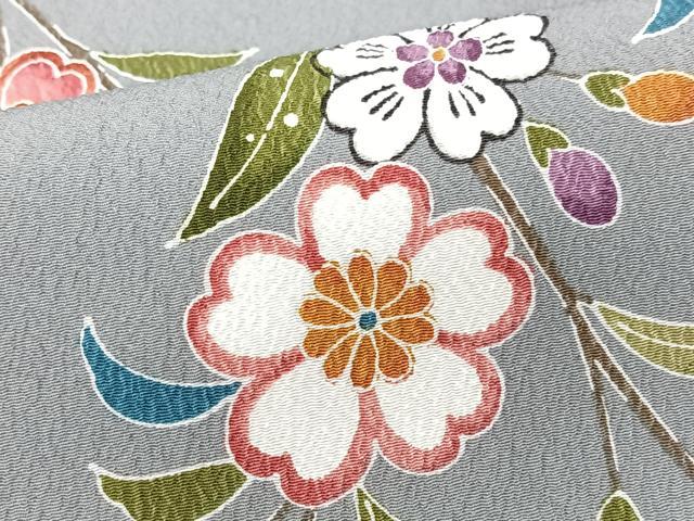 平和屋着物■小紋 枝桜文 洗える着物 CABM2029xe