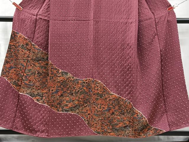 平和屋着物■訪問着 絞り 花蝶文 金彩 正絹 逸品 CABM2033xe