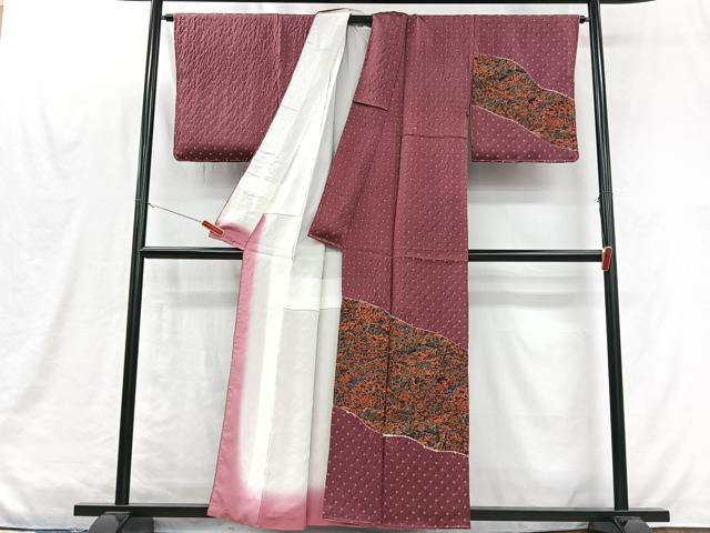平和屋着物■訪問着 絞り 花蝶文 金彩 正絹 逸品 CABM2033xe