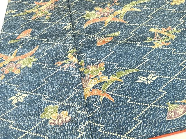 平和屋着物■上質な小紋 雪芝花文 正絹 逸品 CABM2035xe