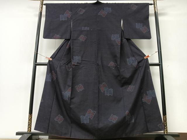 平和屋着物■上質な紬 冊子花文 正絹 逸品 CABM2045xe