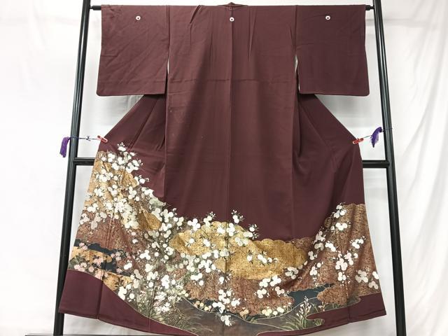 平和屋着物■豪華色留袖 枝桜文 金彩 正絹 逸品 CABM2146xe