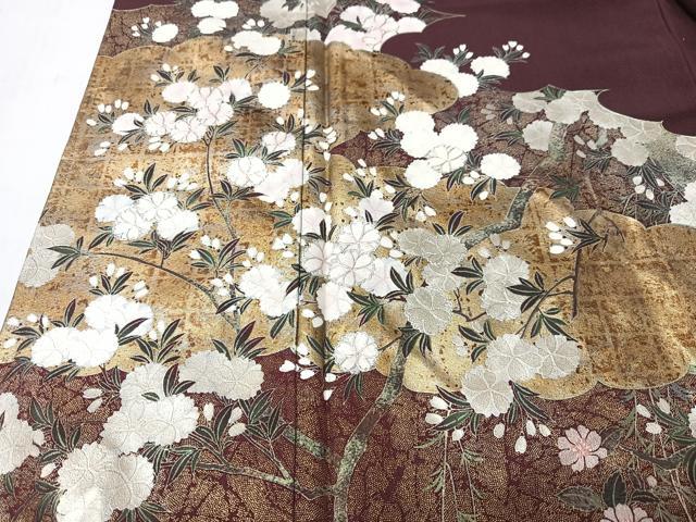 平和屋着物■豪華色留袖 枝桜文 金彩 正絹 逸品 CABM2146xe