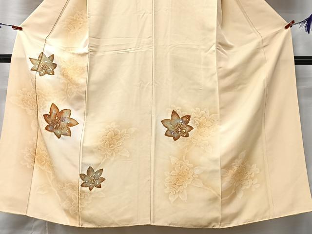 平和屋着物■訪問着 駒刺繍 楓文 暈し染め 金彩 正絹 逸品 CABM2150xe
