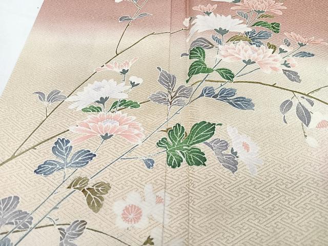 平和屋着物■訪問着 枝花文 暈し染め 正絹 逸品 CABM2157xe
