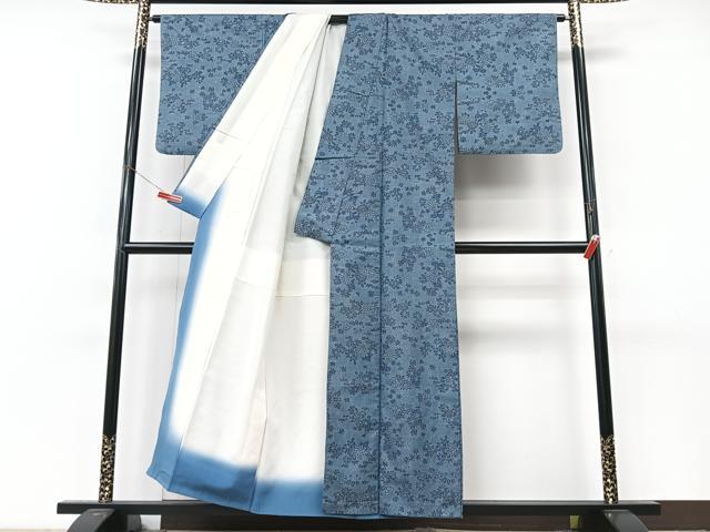 平和屋着物■本場大島紬 7マルキ 草花文 正絹 逸品 CABM2200xe