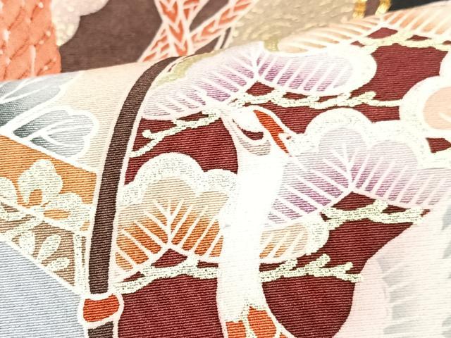 平和屋着物■豪華黒留袖 駒刺繍 花鳥鼓文 金彩 正絹 逸品 CABM2221xe
