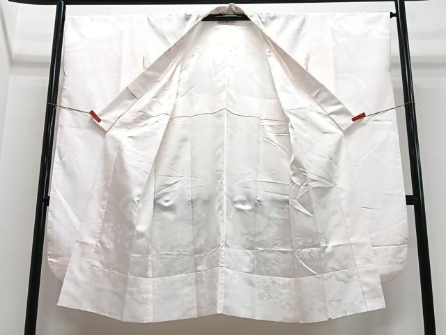 平和屋着物■振袖用長襦袢 雲取り舞花地紋 半衿刺繍 洗える着物 CABM2249xe