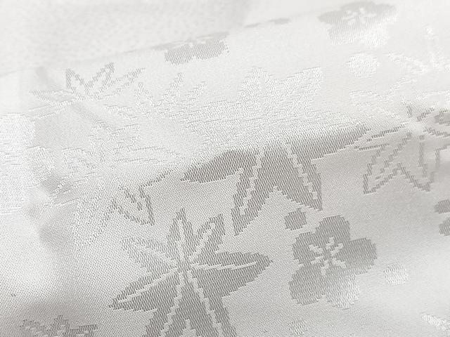 平和屋着物■振袖用長襦袢 雲取り舞花地紋 半衿刺繍 洗える着物 CABM2249xe