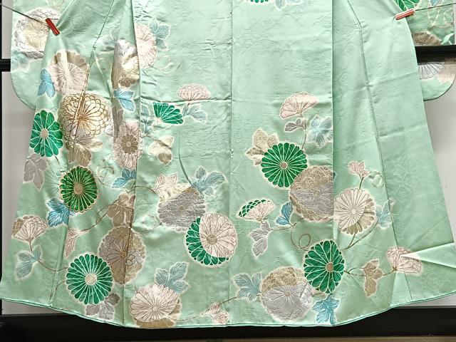平和屋着物■豪華振袖 駒刺繍 草花文 金銀彩 正絹 逸品 CABM2275xe