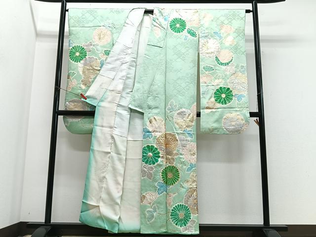 平和屋着物■豪華振袖 駒刺繍 草花文 金銀彩 正絹 逸品 CABM2275xe