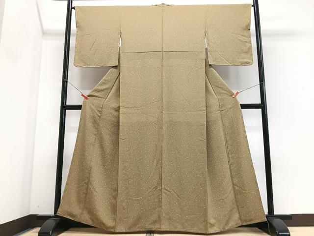 平和屋着物■上質な小紋 成り物 鬼しぼ縮緬 正絹 逸品 未使用 CABM2280xe