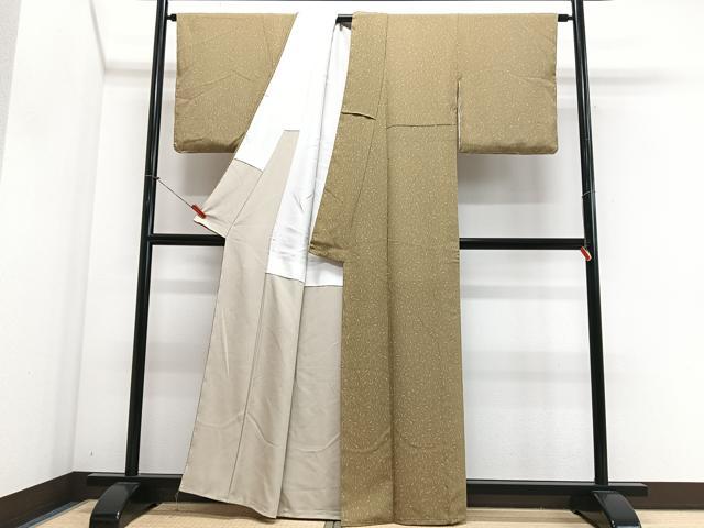 平和屋着物■上質な小紋 成り物 鬼しぼ縮緬 正絹 逸品 未使用 CABM2280xe