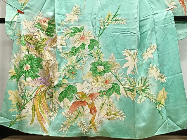 平和屋着物■豪華振袖 駒刺繍 花鳥文 暈し染め 金彩 正絹 逸品 CABM2282xe