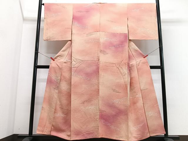 平和屋着物■上質な小紋 流水霞文 暈し染め 正絹 逸品 CABM2285xe