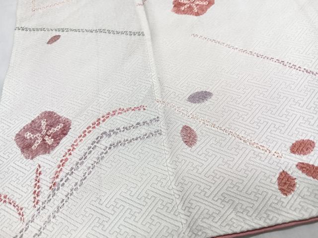 平和屋着物■上質な小紋 絞り 草花文 正絹 逸品 CABM2287xe